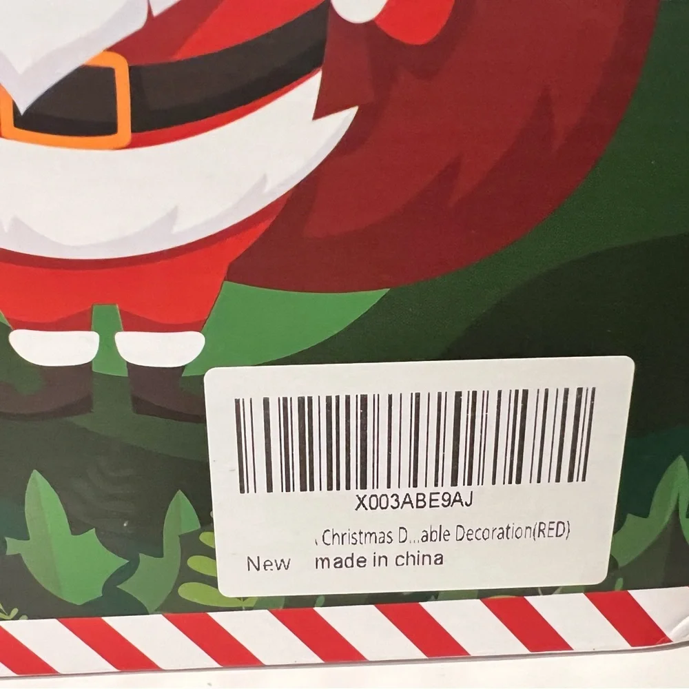 NIB Christmas Santa Singing/Dancing Battery (Not Incl.)Operated PlushToy BoxFlaw